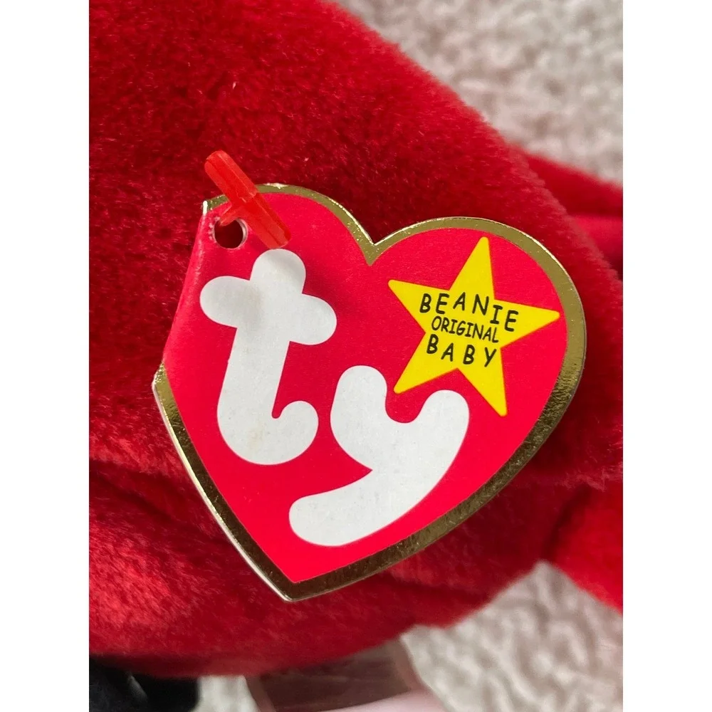 Ty Kids‎ OS Beanie Baby Mac Cardinal Red Plush Bird 1999 Collectible 4225